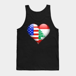 Half American Half Lebanese - Gift for Lebanese From Lebanon Tank Top